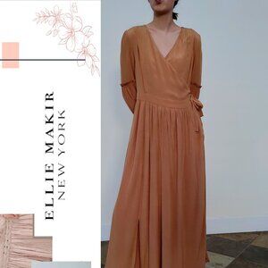 New Ellie Makir Bohemian Wrap Maxi Dress